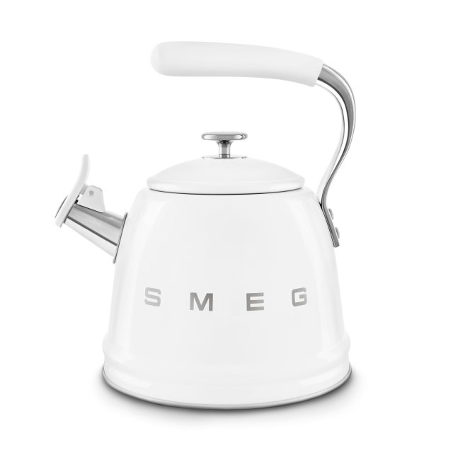 SMEG 50's Style Whistling Kettle - White