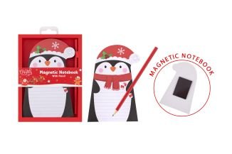 Christmas Magnetic Notepad With Pencil