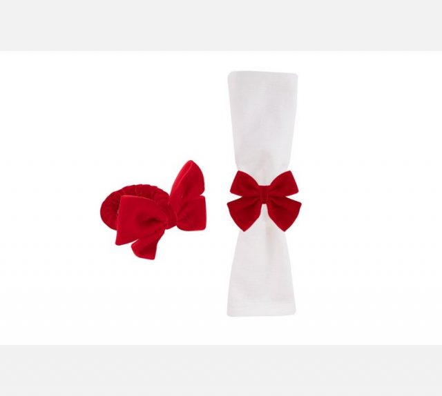 Harvey & Mason Red Bow Napkin Ring