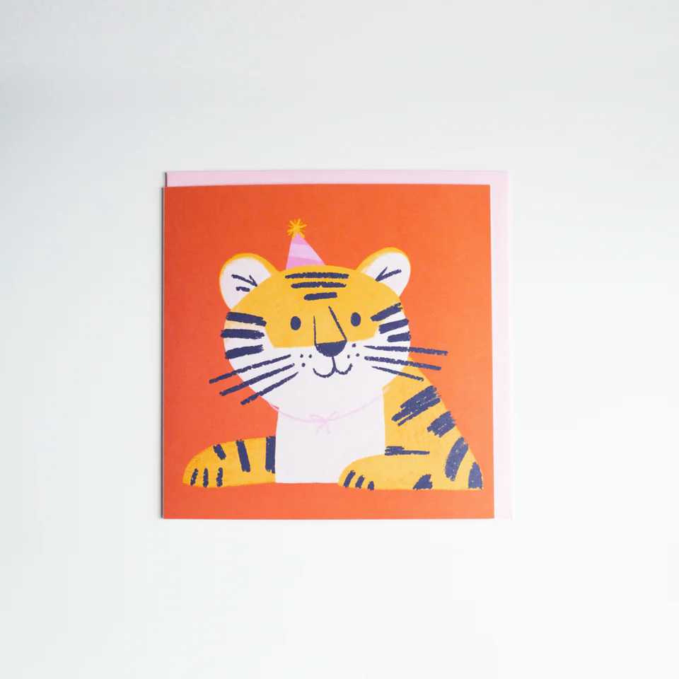 Ellerbea Party Tiger Birthday Card