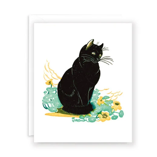 V&A Lucky Cat Good Luck Card