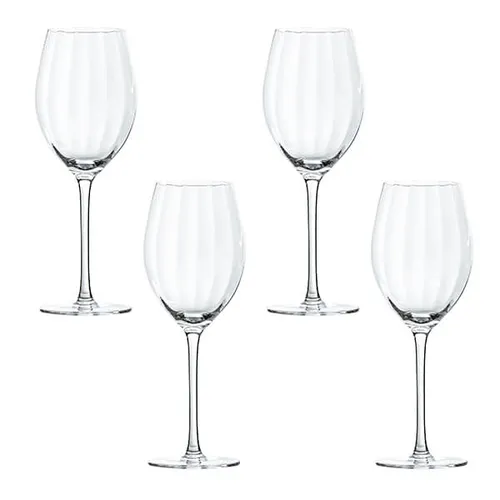 Artisan Street Set of 4 Ripple Red Wine Glasses