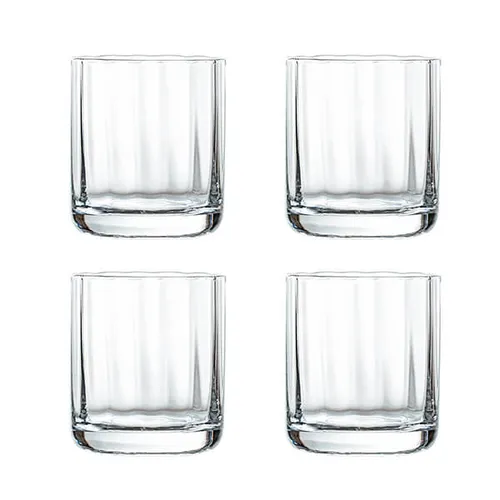 Artisan Street Set of 4 Ripple Short Tumbler Glasses