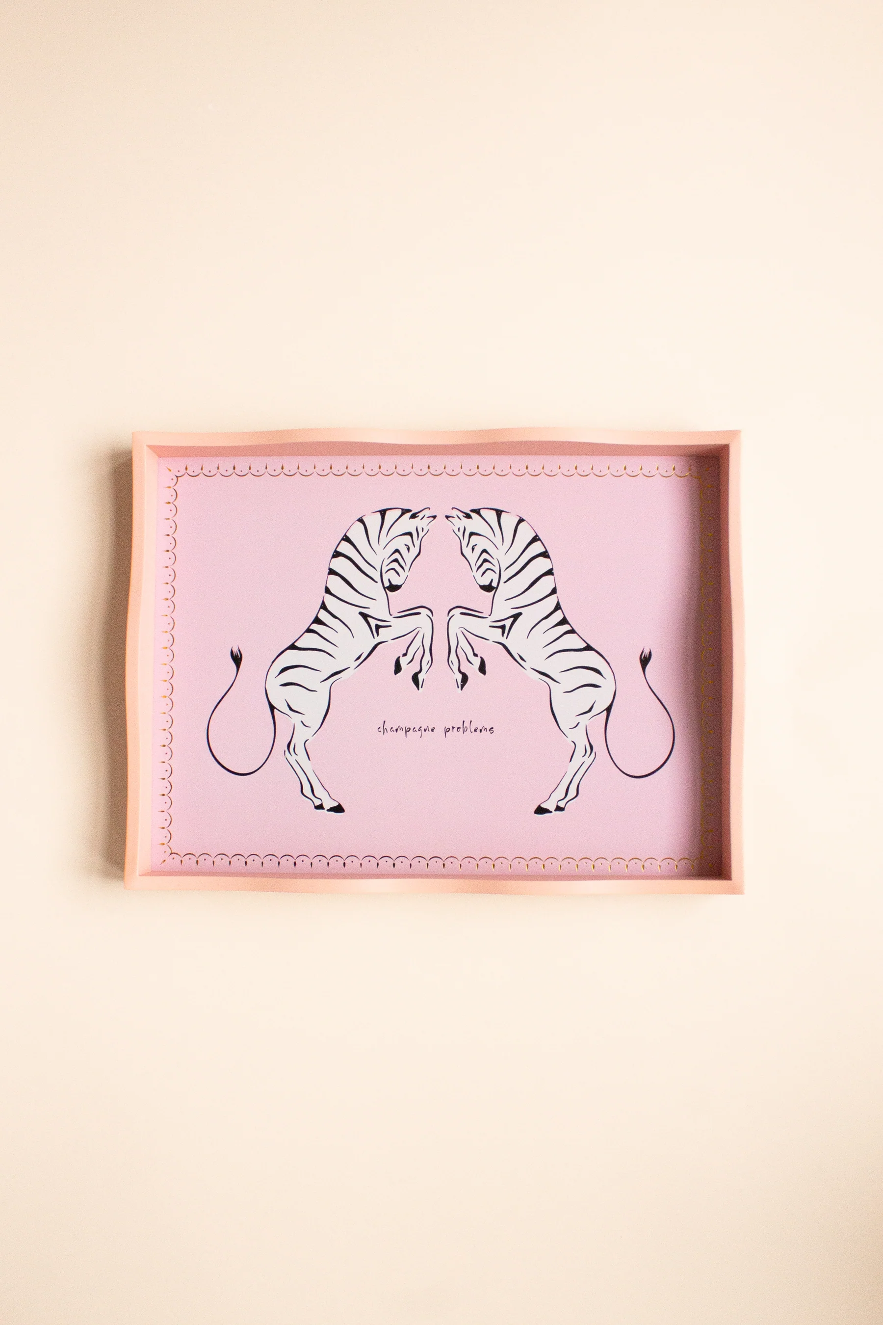 Yvonne Ellen Rectangular Tray - Zebra