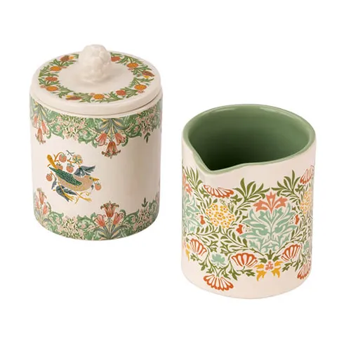 William Morris At Home Sugar Bowl & Creamer Jug Set