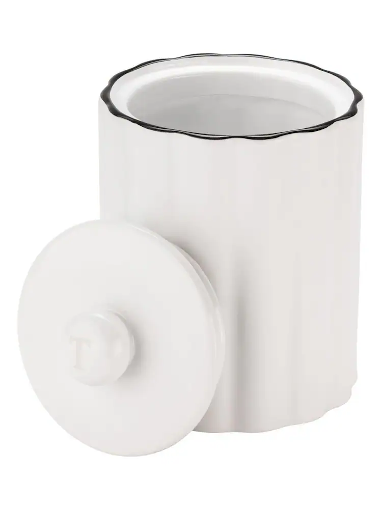 Style Sisters Ribbed Tea Canister