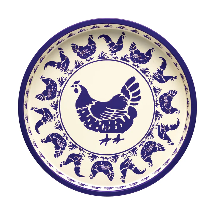 Emma Bridgewater Blue Hens Deepwell Tray