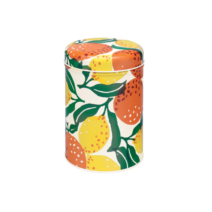 Emma Bridgewater Oranges & Lemons Round Caddy Tin