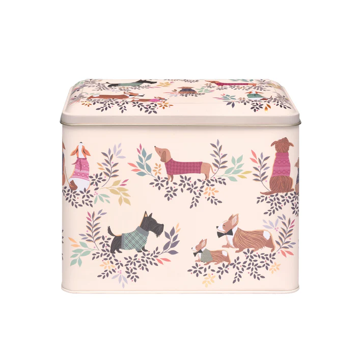 Sara Miller Dapper Dogs XL Caddy Tin