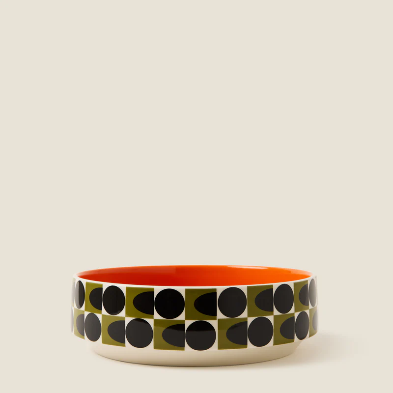 Orla Kiely Spot Square Oval Fruit Bowl