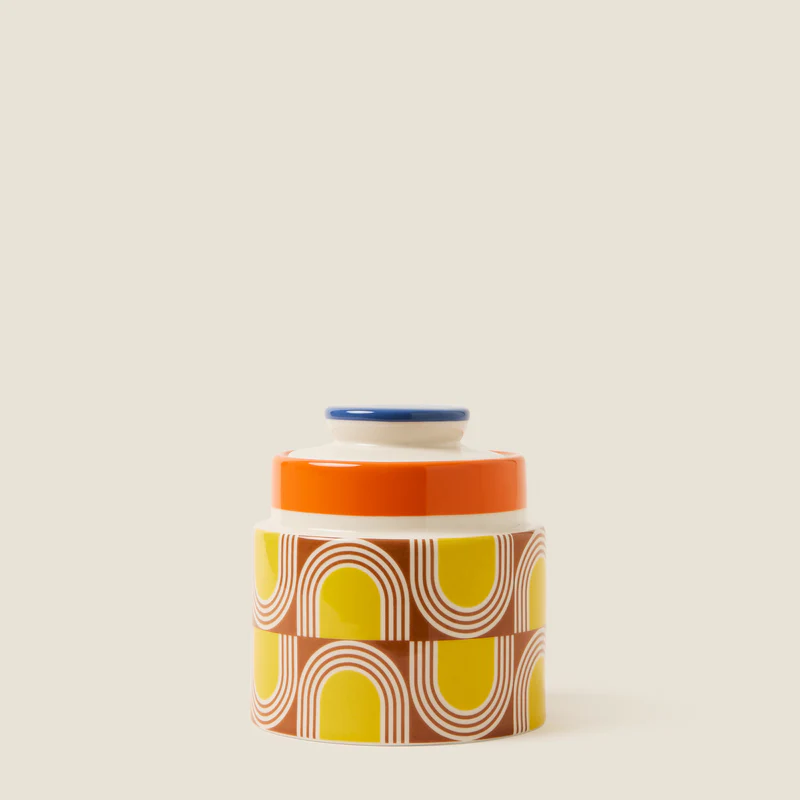 Orla Kiely Aura Orange Storage Jar