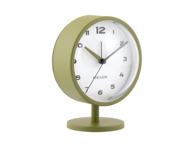 Karlsson Alarm Clock Brisk Dome - Army Green