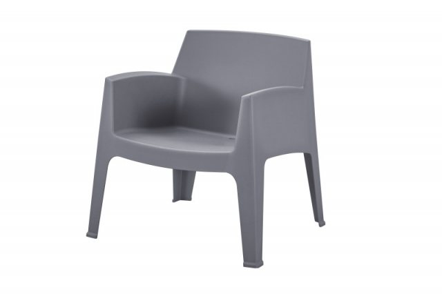 Leitmotiv Lounge Chair Recreo - Anthracite Grey