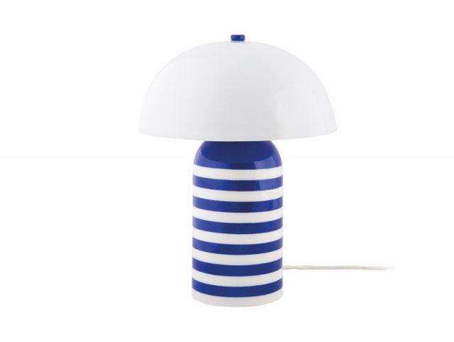 Leitmotiv Table Lamp Rayado Retro - Cobalt Blue