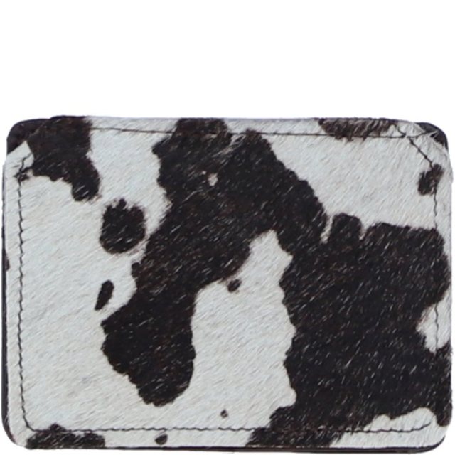 Ashwood Leather Hair on Hide Card Holder - Brown/Natural H59