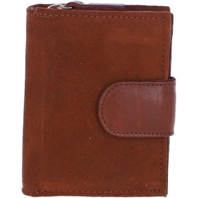 Ashwood Leather Suede RFID Protected Purse - Tan S50