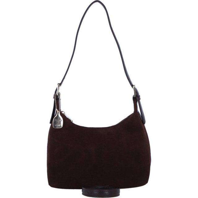 Ashwood Leather Suede Shoulder Bag with Replaceable Strap - Brown S52