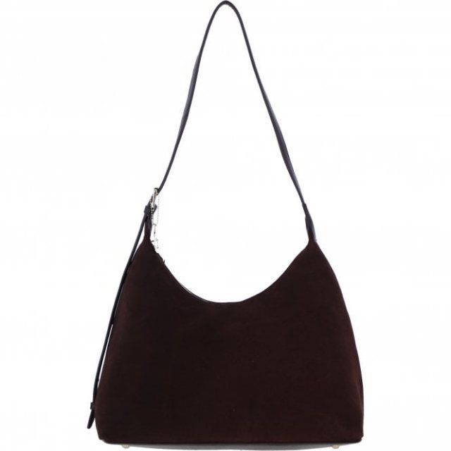 Ashwood Leather Suede Shoulder Bag with Adjustable Strap - Brown S53