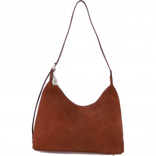 Ashwood Leather Suede Shoulder Bag with Adjustable Strap - Tan S53
