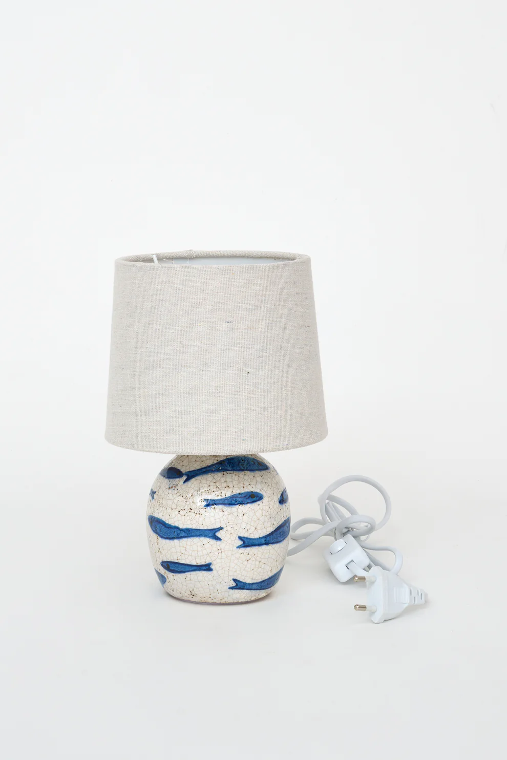 Batela Terracotta Lamp With Fish Motif