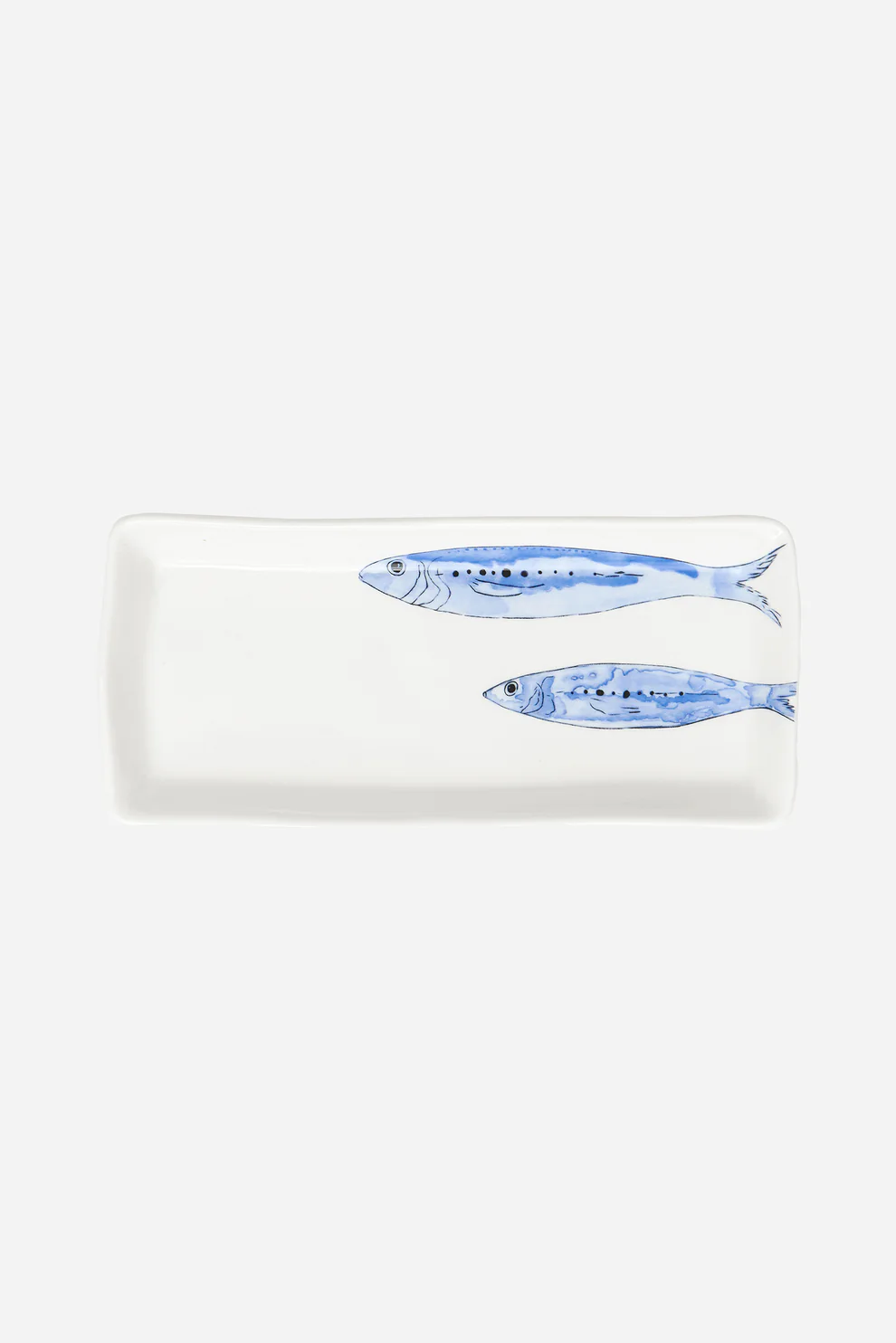Batela Rectangular Plate - Blue Fish