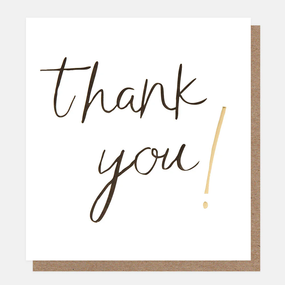 Caroline Gardner Calligraphy Thank You Card