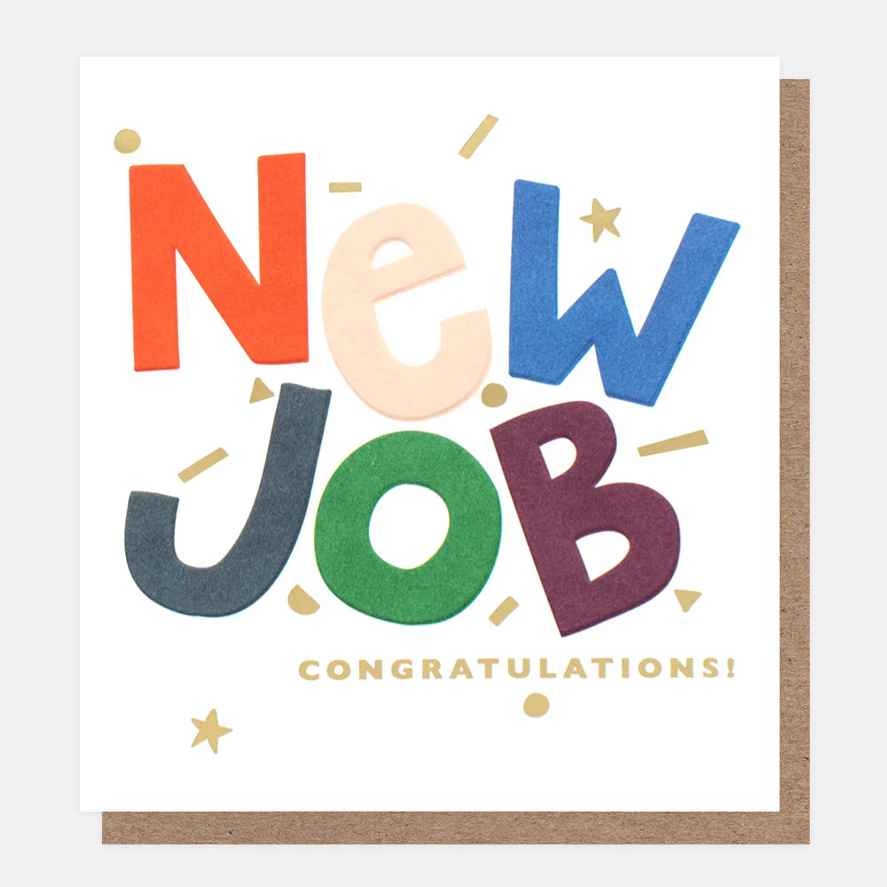 Caroline Gardner Congratulations New Job Card