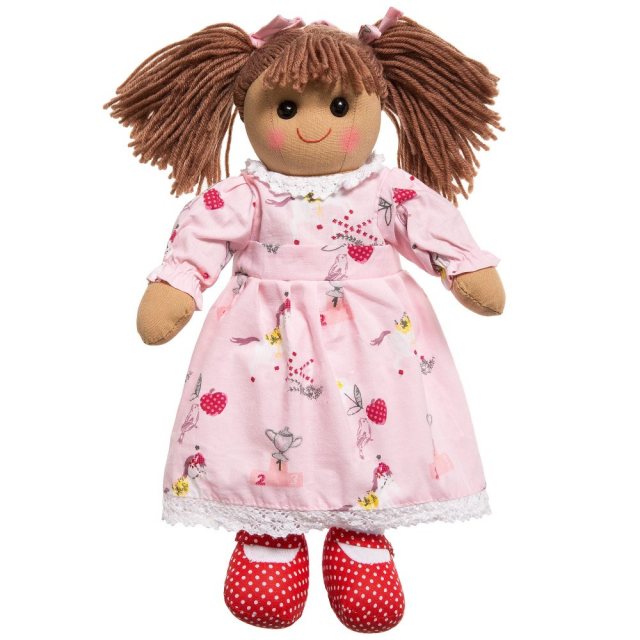 Powell Craft Powell Craft Rag Doll with Teal Exotic Flower Dress