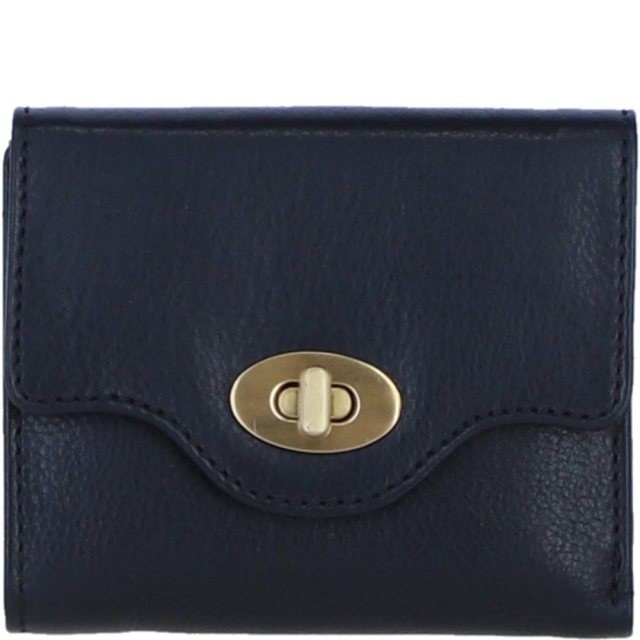 Ashwood Leather Twist Lock Small Purse - Black L30