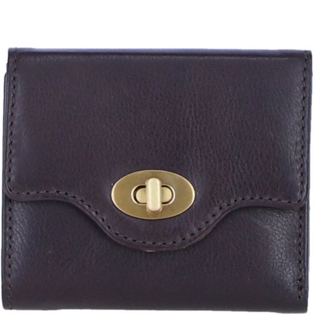Ashwood Leather Twist Lock Small Purse - Brown L30