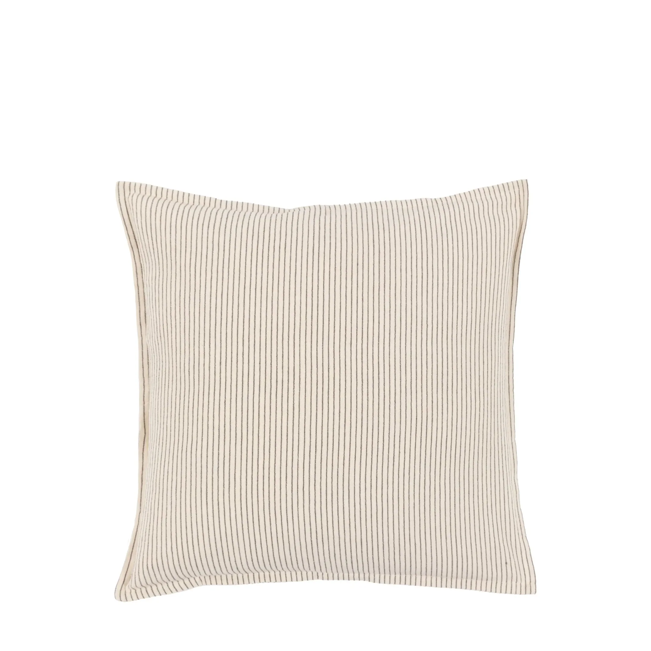 Fairford Woven Stripe Cushion Cream 45x45cm