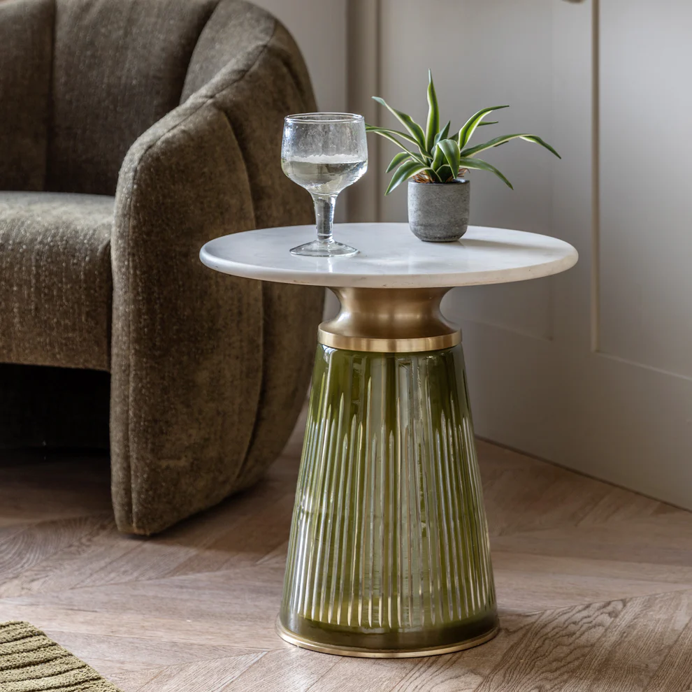 Seville Side Table Dusk/White