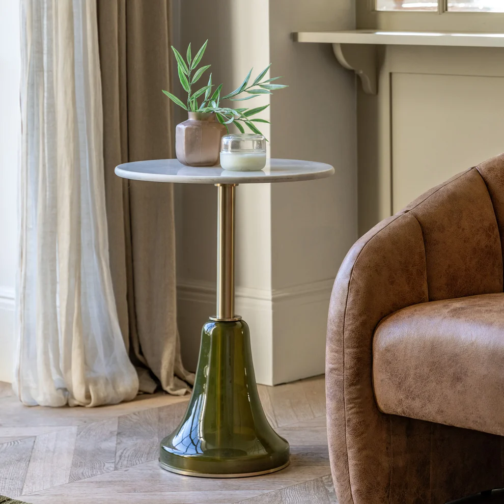 Gallery Direct Bilbao Side Table - Dusk/White