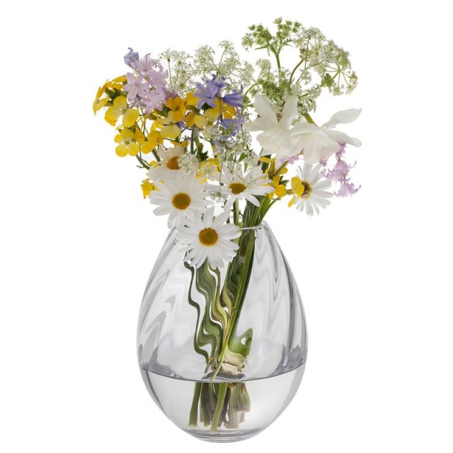 Dartington Crystal Ripple Egg Vase