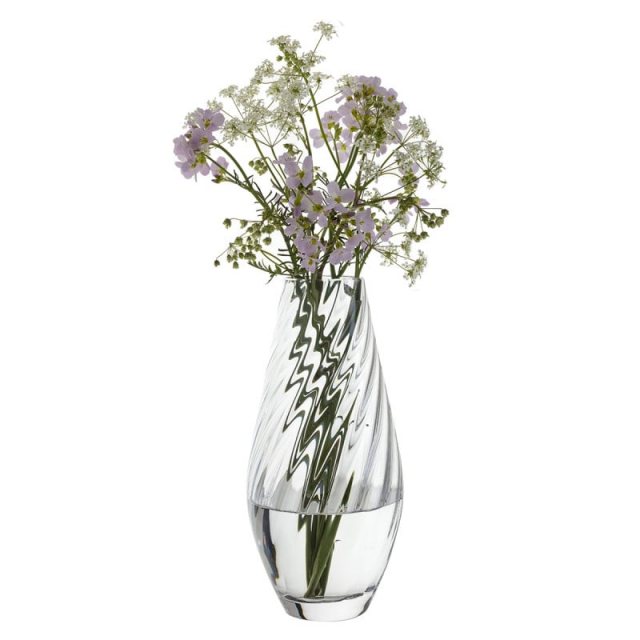 Dartington Crystal Ripple Teardrop Vase