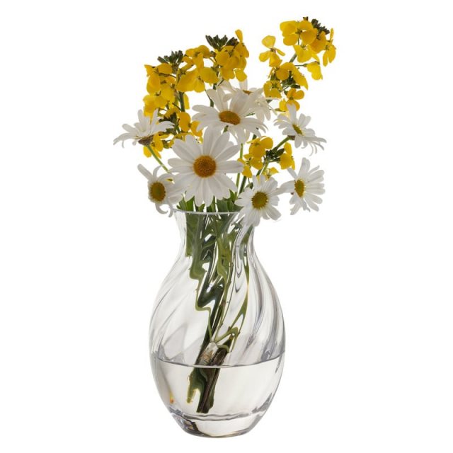 Dartington Crystal Ripple Oval Vase