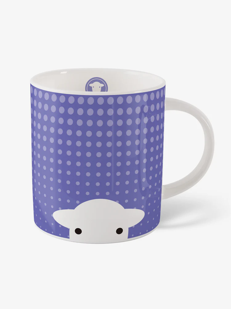 Herdy Peep in The Rain Mug - Purple