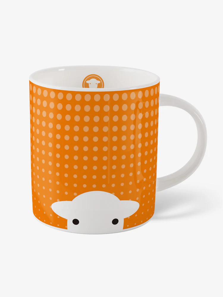 Herdy Peep in The Rain Mug - Orange
