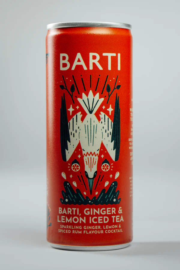 Barti Rum Barti Ginger & Lemon Iced Tea Cocktail Can 250ml