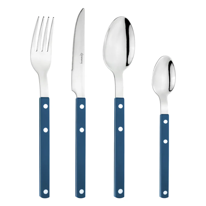 Grunwerg Bistro 24 Piece Cutlery Set - Blue