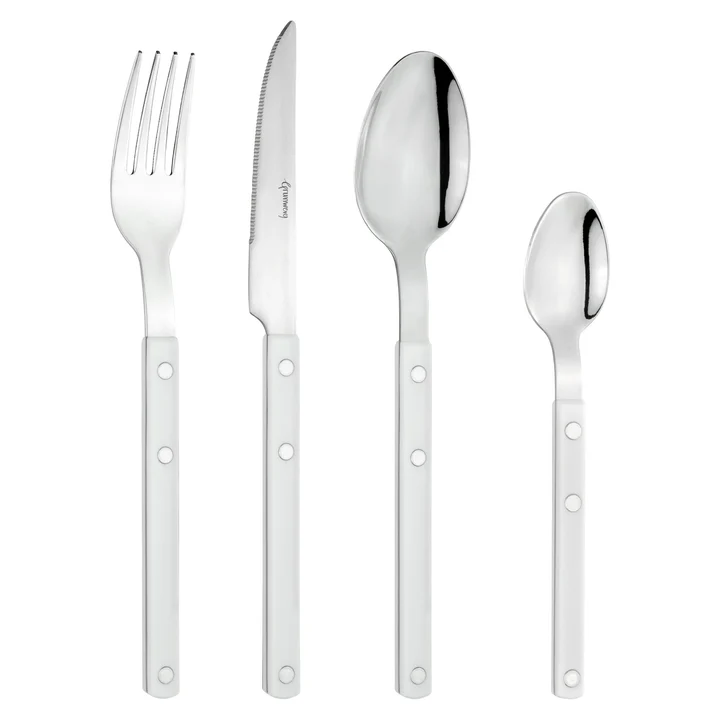 Grunwerg Bistro 24 Piece Cutlery Set - White