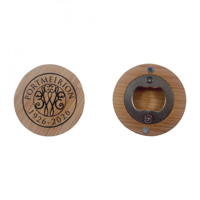 Portmeirion Centenary Bamboo Bottle Opener With Magnet