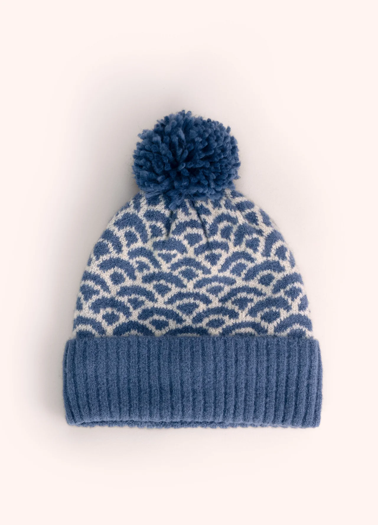 Powder Agatha Pom Pom Hat - Denim Mix