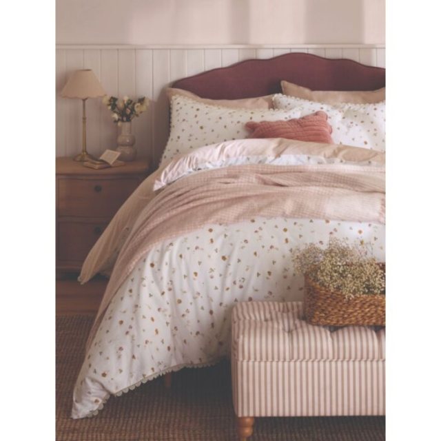 Laura Ashley Neve Floral Plaster Pink Bedding