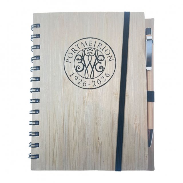 Portmeirion Centenary Bamboo Notebook With Pen