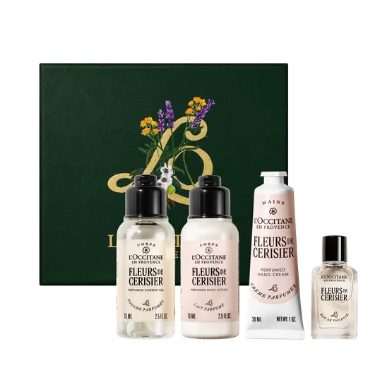 L'Occitane Fleurs De Cerisier (Cherry Blossom) Body Collection 4 Piece