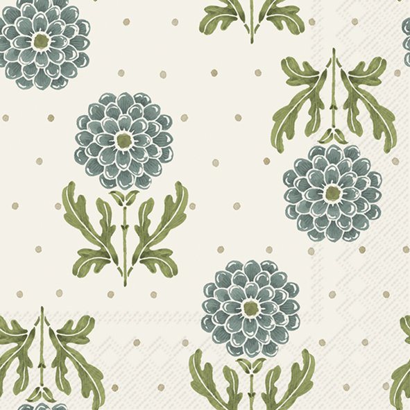 IHR Napkins Simple Flower Blue