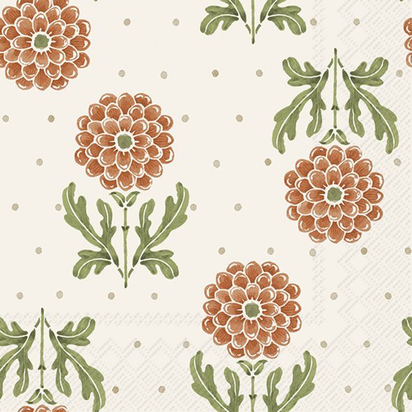 IHR Napkins Simple Flower Orange