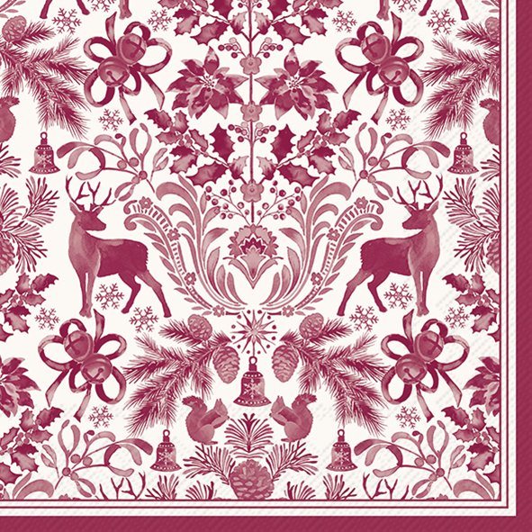 IHR Napkins Brimsley Red