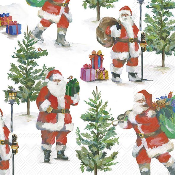 IHR Napkins Santa Is On The Way